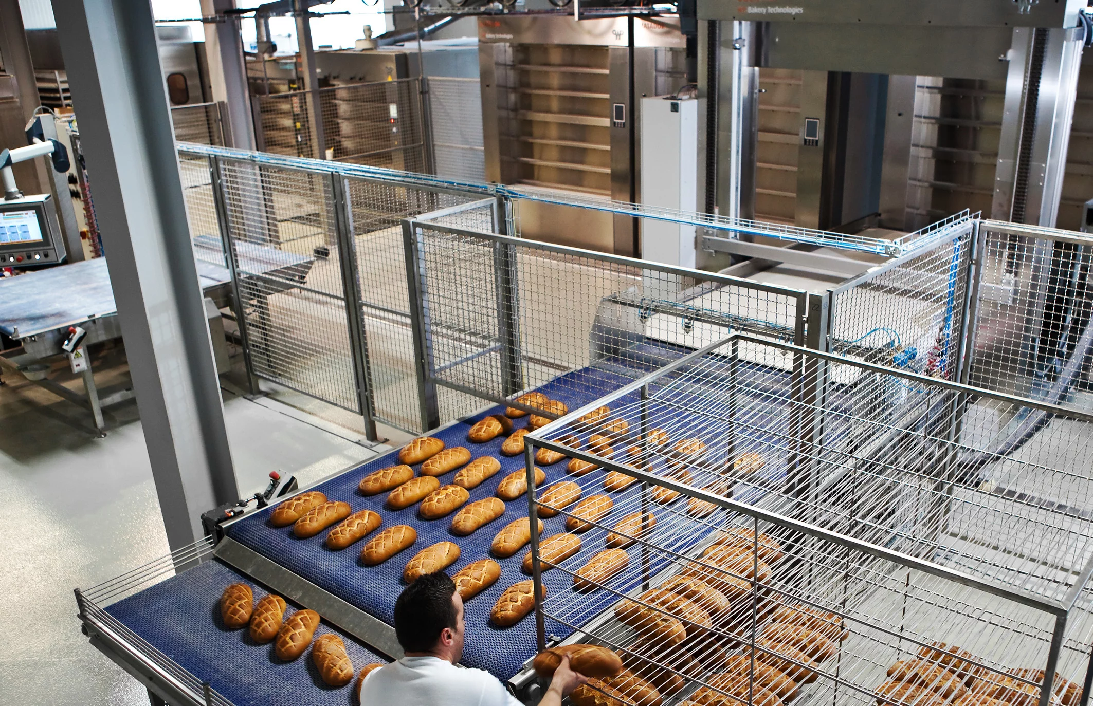 Bäckereitechnik Bild eines Beschickungssystem